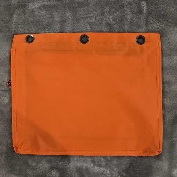 iScholar Jumbo Expandable Pencil Pouch, 3 Pockets, Orange - Picture 14 of 14